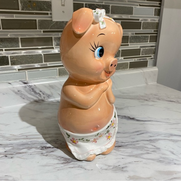 Vintage Pig Piggy bank kitschy cute coin bank - Picture 2 of 9
